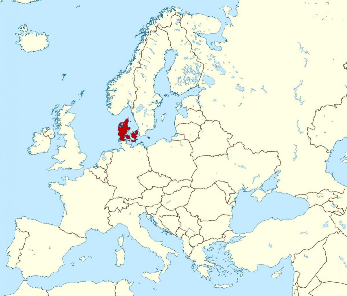 दुनिया के नक्शे दिखा डेनमार्क